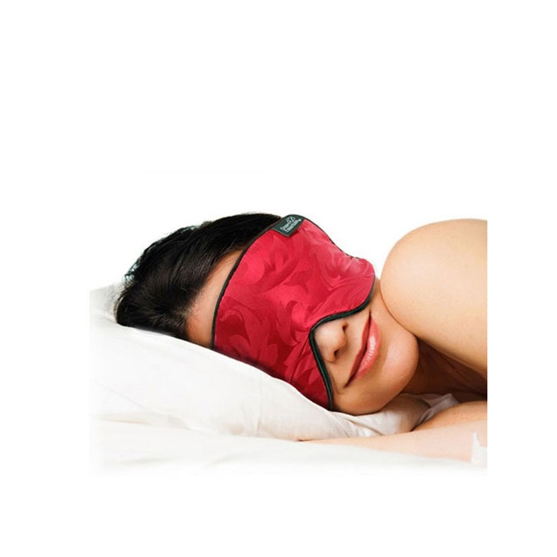 Sömnmask Silke för sido sovaren RÖD